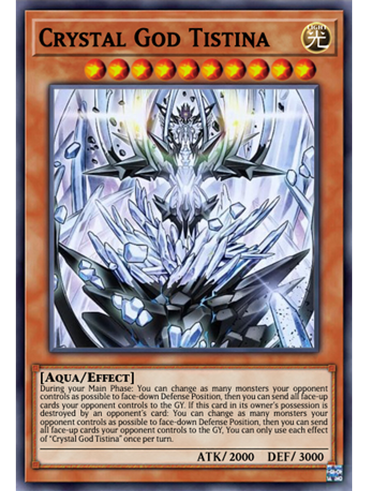 Crystal God Tistina - DUNE-EN089 - Secret Rare 1st Edition 1