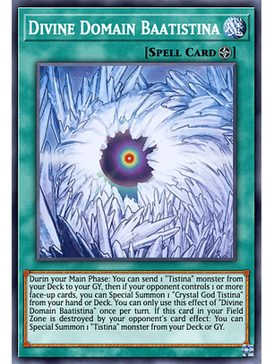 Divine Domain Baatistina - DUNE-EN090 - Ultra Rare 1st Edition