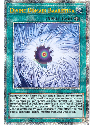 Divine Domain Baatistina - DUNE-EN090 - Quarter Century Rare 1st Edition