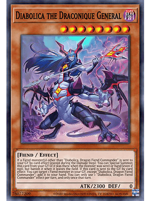Diabolica the Draconique General - DUNE-EN096 - Common 1st Edition