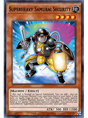 Superheavy Samurai Security - DUNE-EN097 - Common 1st Edition