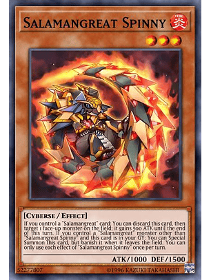 Salamangreat Spinny - LD10-EN009 - Common 1st Edition