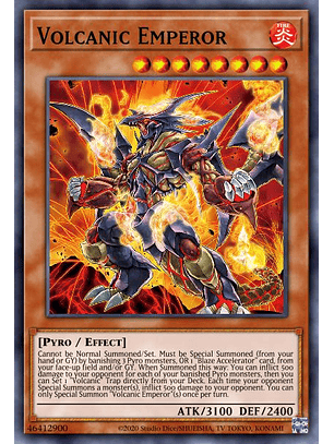 Volcanic Emperor - LD10-EN018 - Ultra Rare 1st Edition