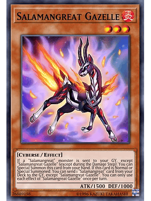 Salamangreat Gazelle - LD10-EN008 - Common 1st Edition