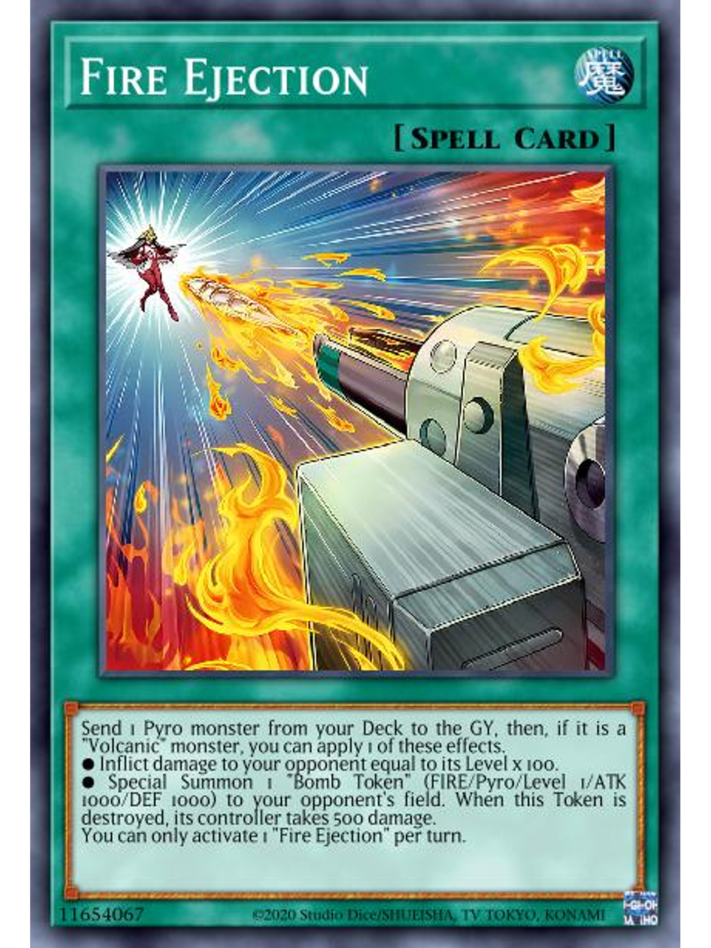 Fire Ejection - LD10-EN022 - Super Rare 1st Edition 1
