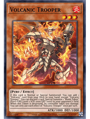 Volcanic Trooper - LD10-EN019 - Ultra Rare 1st Edition