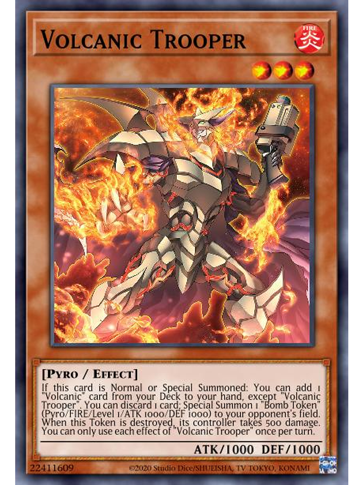 Volcanic Trooper - LD10-EN019 - Ultra Rare 1st Edition 1