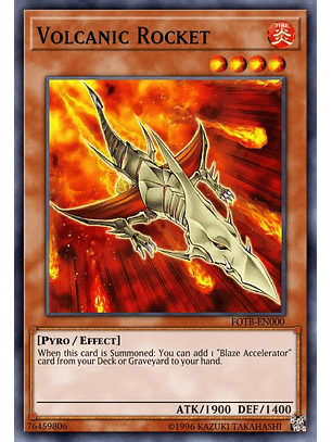 Volcanic Rocket - LD10-EN027 - Rare 1st Edition