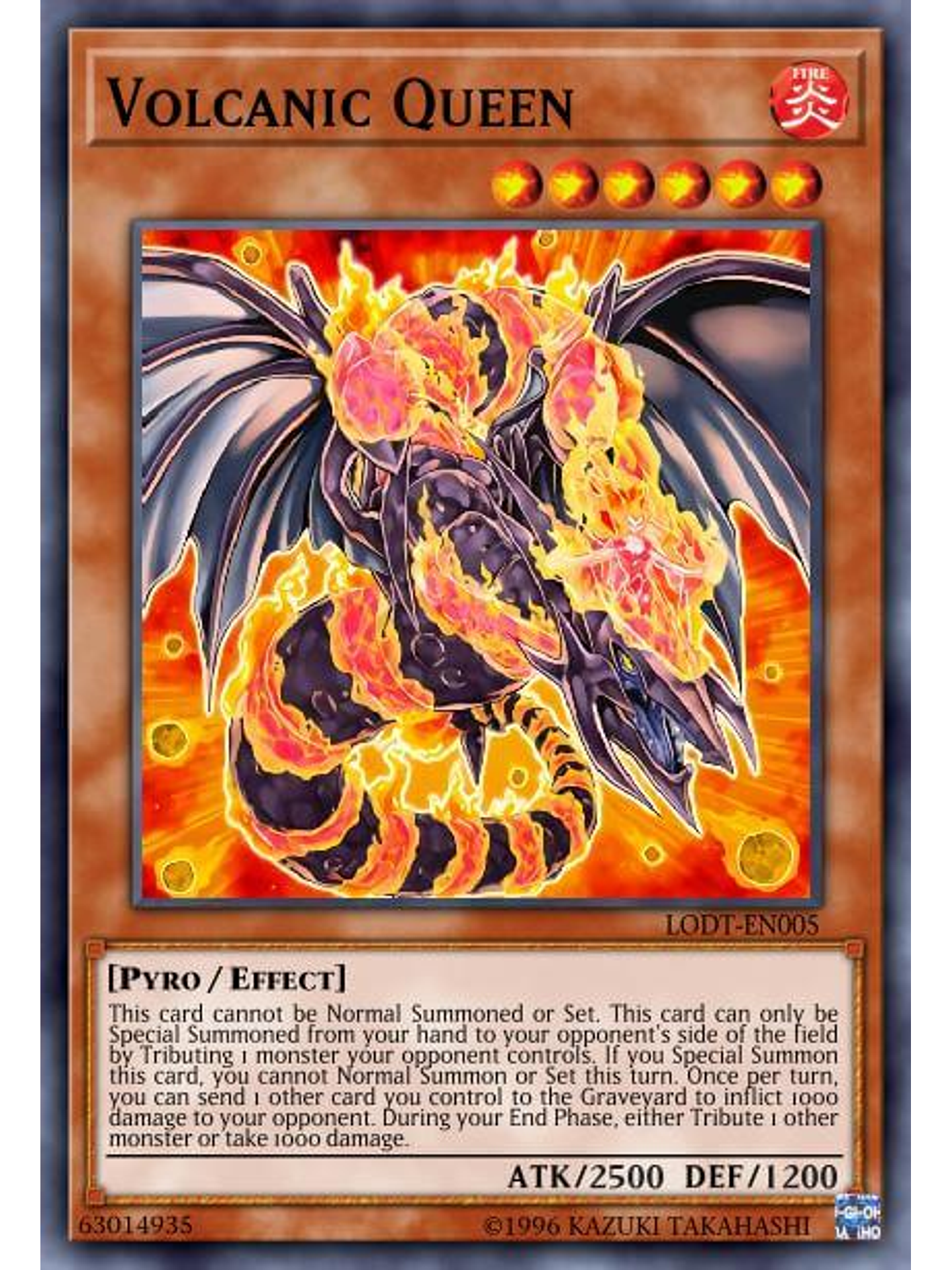 Volcanic Queen - LD10-EN028 - Common 1st Edition 1