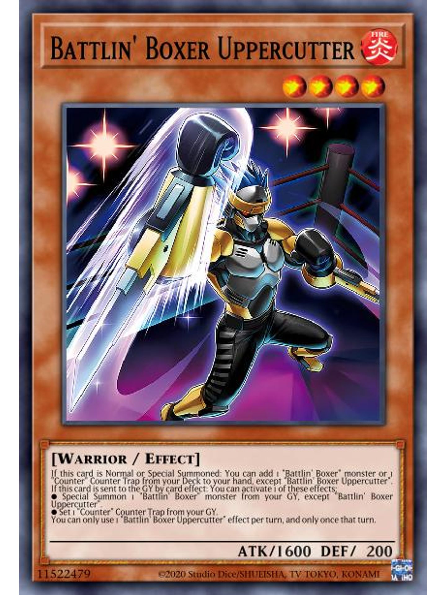 Battlin' Boxer Uppercutter - LD10-EN032 - Ultra Rare 1st Edition 1