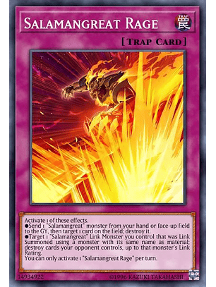 Salamangreat Rage - LD10-EN050 - Common 1st Edition