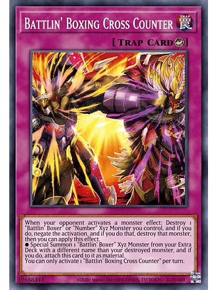 Battlin' Boxing Cross Counter - LD10-EN038 - Super Rare 1st Edition