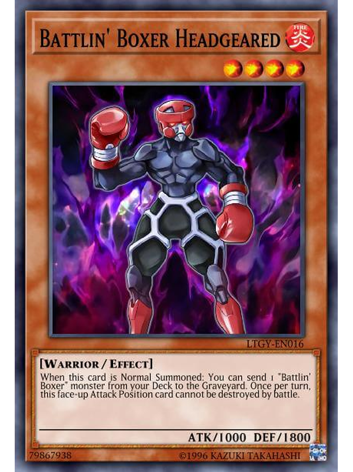 Battlin' Boxer Headgeared - LD10-EN039 - Common 1st Edition 1