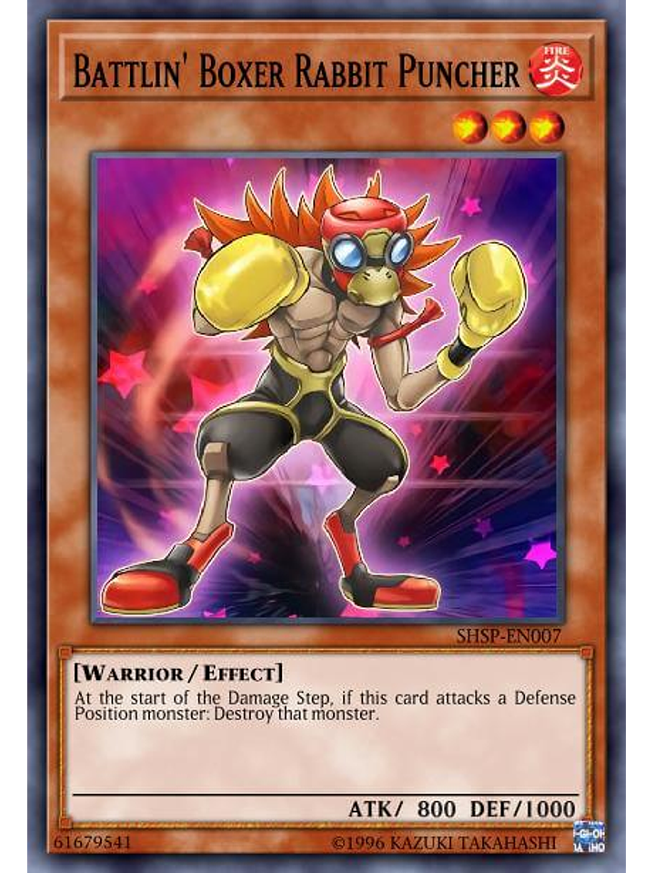 Battlin' Boxer Rabbit Puncher - LD10-EN054 - Common 1st Edition 1
