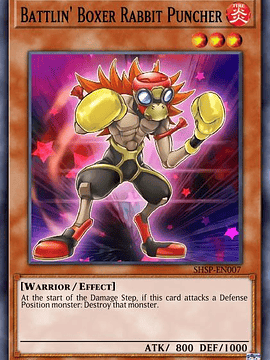 Battlin' Boxer Rabbit Puncher - LD10-EN054 - Common 1st Edition