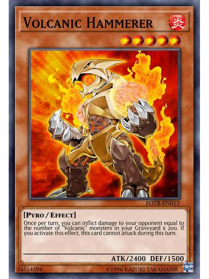 Volcanic Hammerer - LD10-EN052 - Common 1st Edition 1