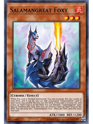 Salamangreat Foxy - LD10-EN046 - Common 1st Edition