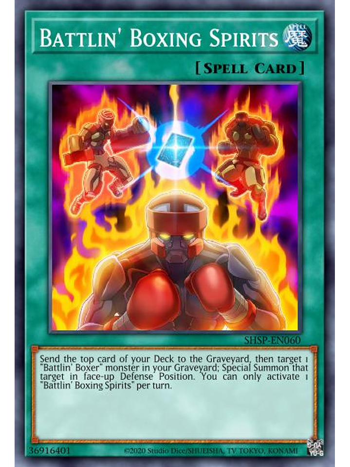 Battlin' Boxing Spirits - LD10-EN045 - Common 1st Edition 1