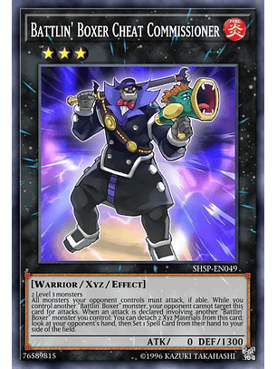 Battlin' Boxer Cheat Commissioner - LD10-EN058 - Common 1st Edition