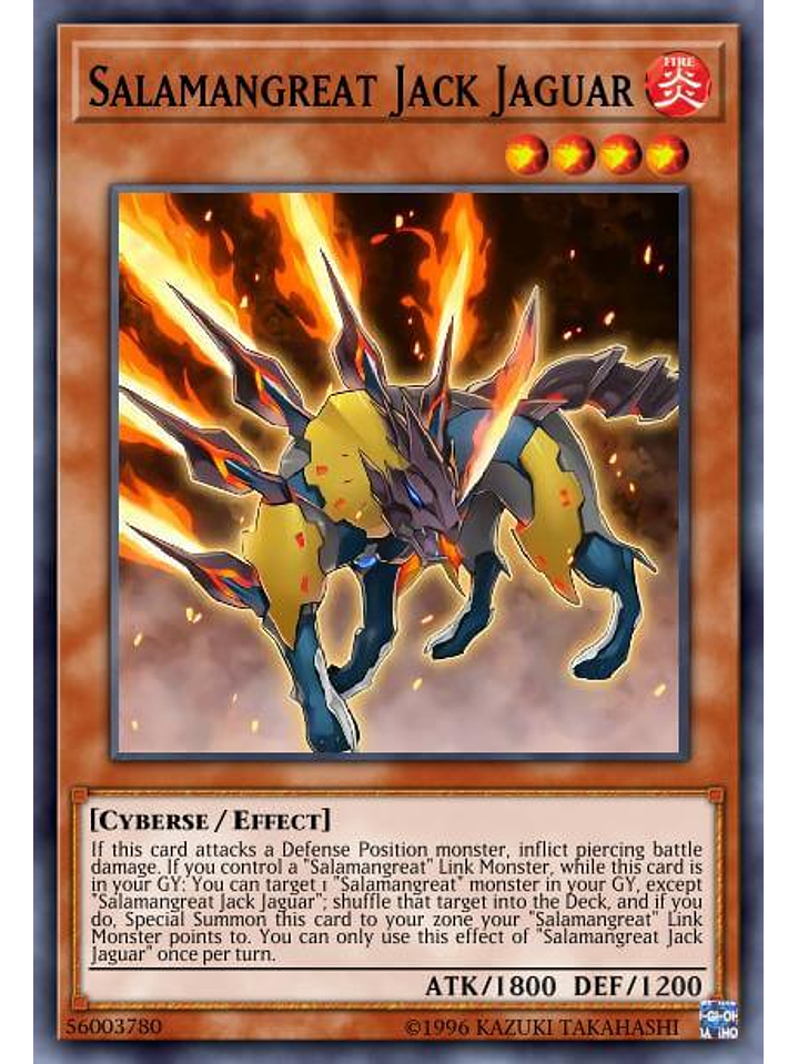 Salamangreat Jack Jaguar - LD10-EN047 - Common 1st Edition 1