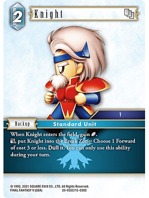 20-035C/15-038C Knight (FOIL)
