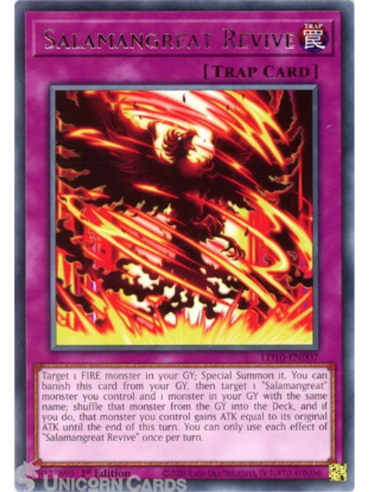 Salamangreat Revive - LD10-EN007 - Rare 1st Edition 1