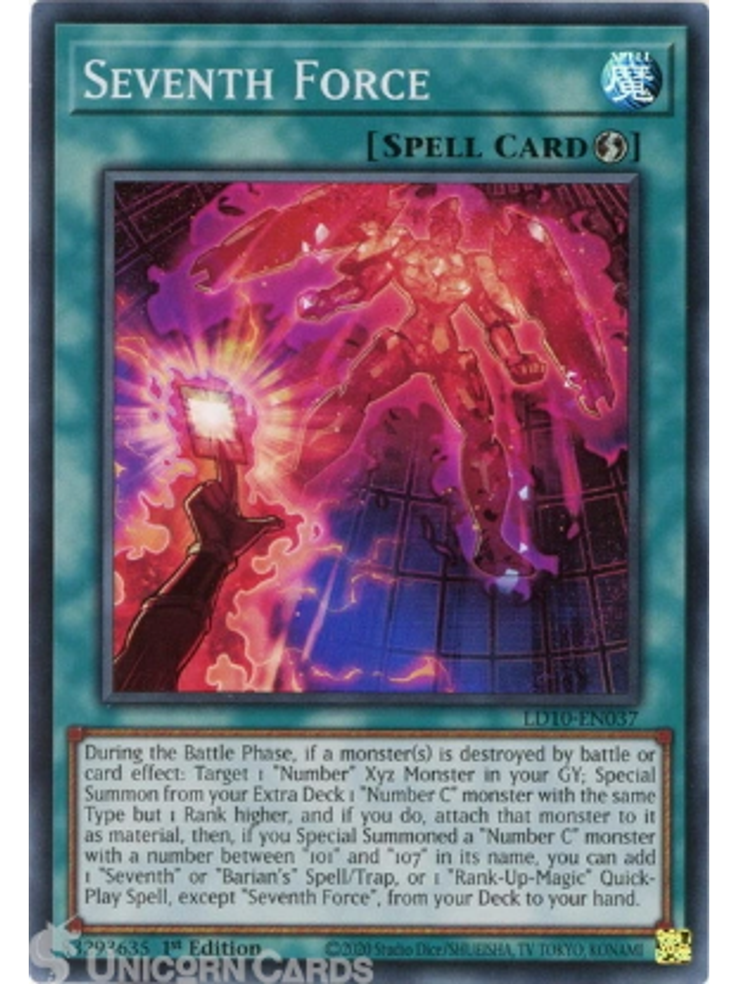 Seventh Force - LD10-EN037 - Super Rare 1st Edition 1