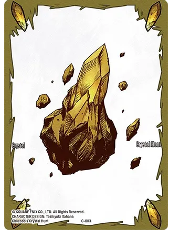 C-003 (FOIL) Crystal Token (Earth) 1