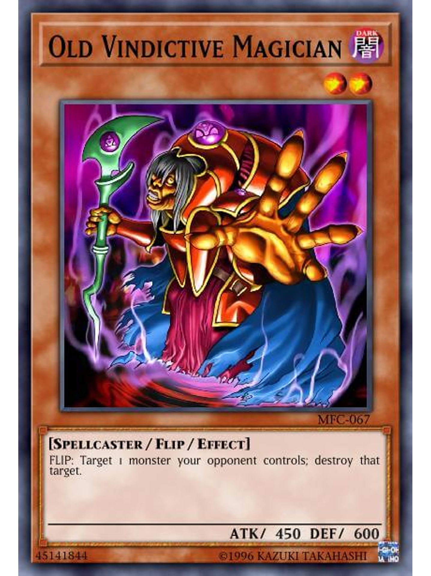 Old Vindictive Magician - SBC1-ENA11 - Common 1st Edition 1