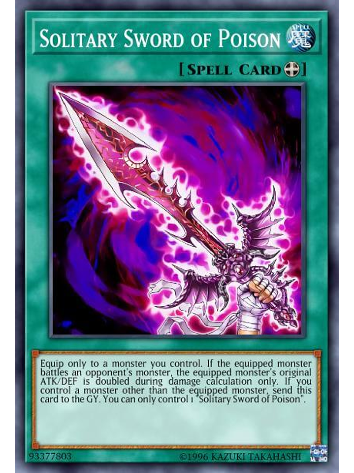 Solitary Sword of Poison - SBC1-ENA14 - Common 1st Edition 1