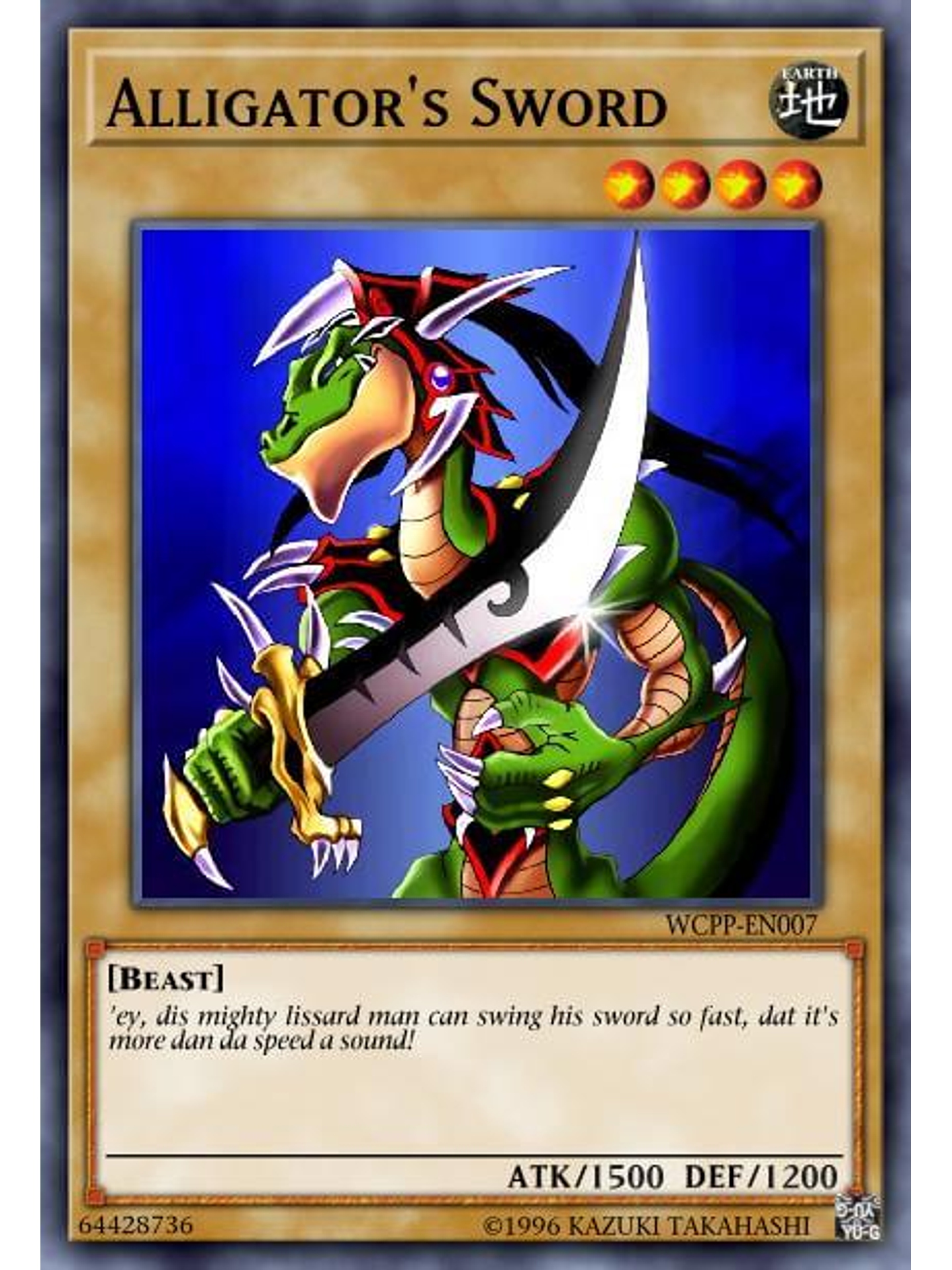 Alligator's Sword - SBC1-ENB08 - Common 1st Edition 1