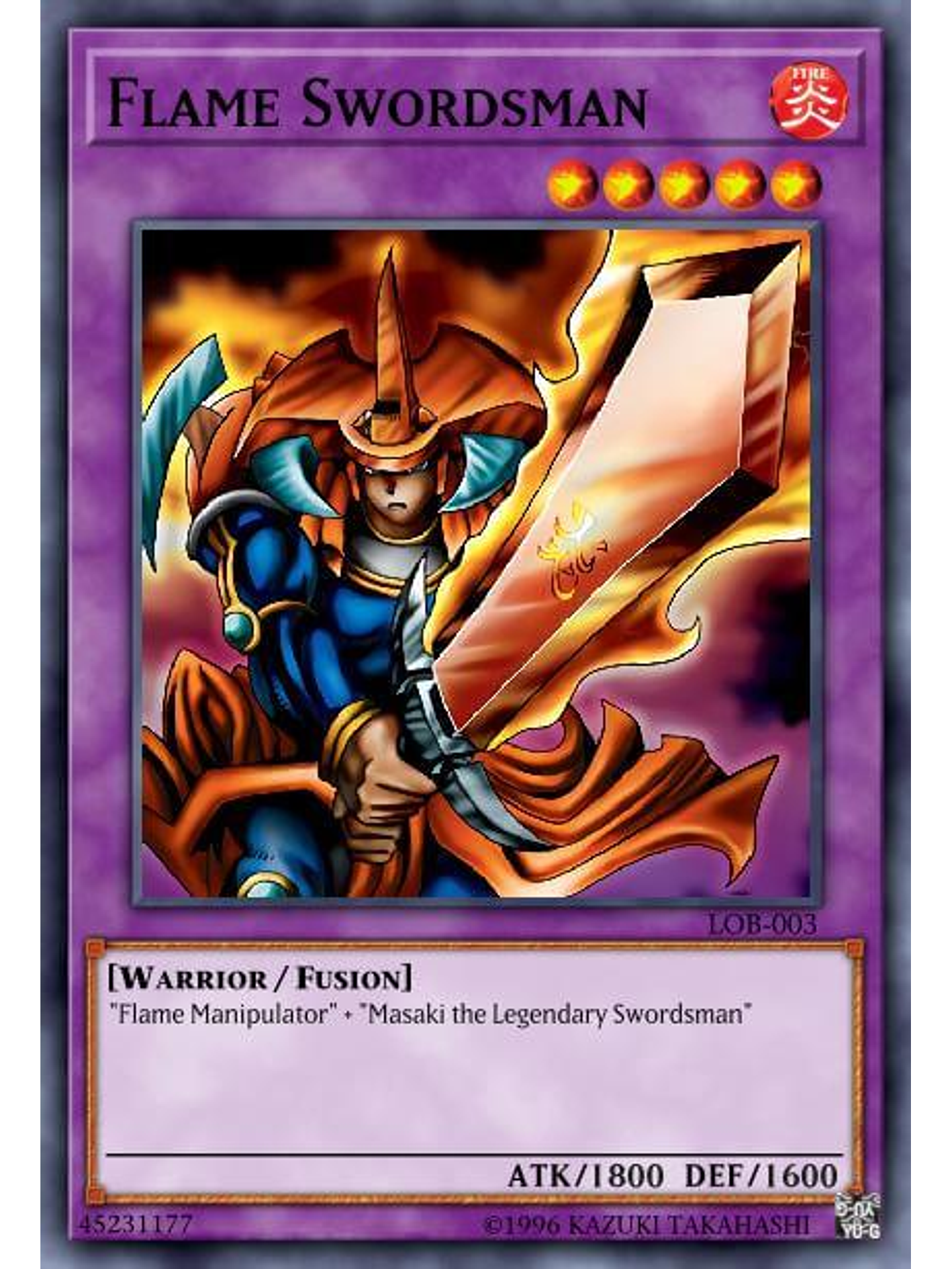 Flame Swordsman - SBC1-ENB22 - Common 1st Edition 1