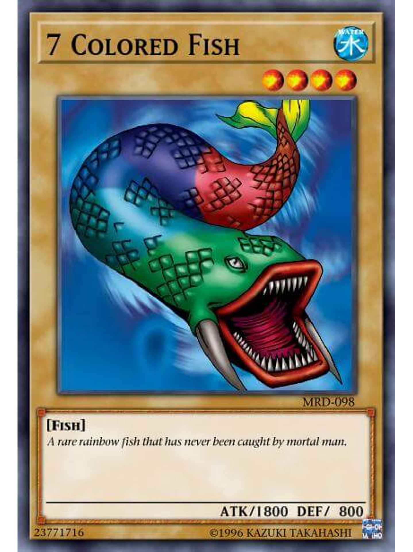 7 Colored Fish - SBC1-ENC09 - Common 1st Edition 1