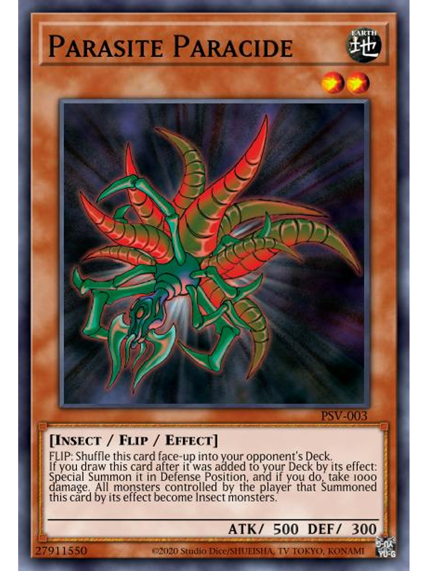 Parasite Paracide - SBC1-END02 - Common 1st Edition 1