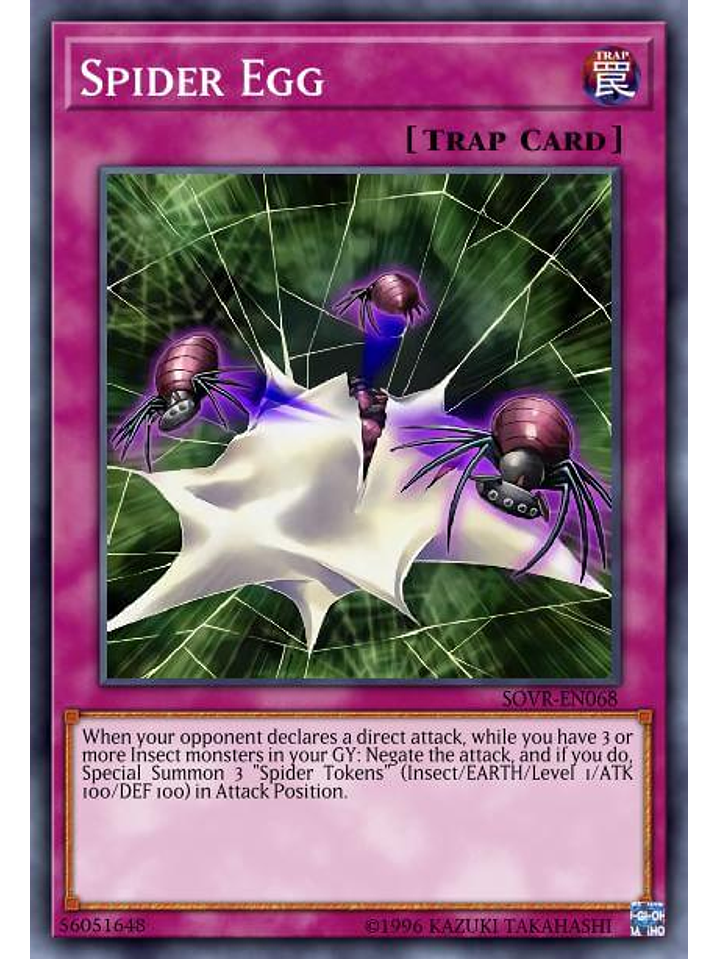 Spider Egg - SBC1-END17 - Common 1st Edition 1