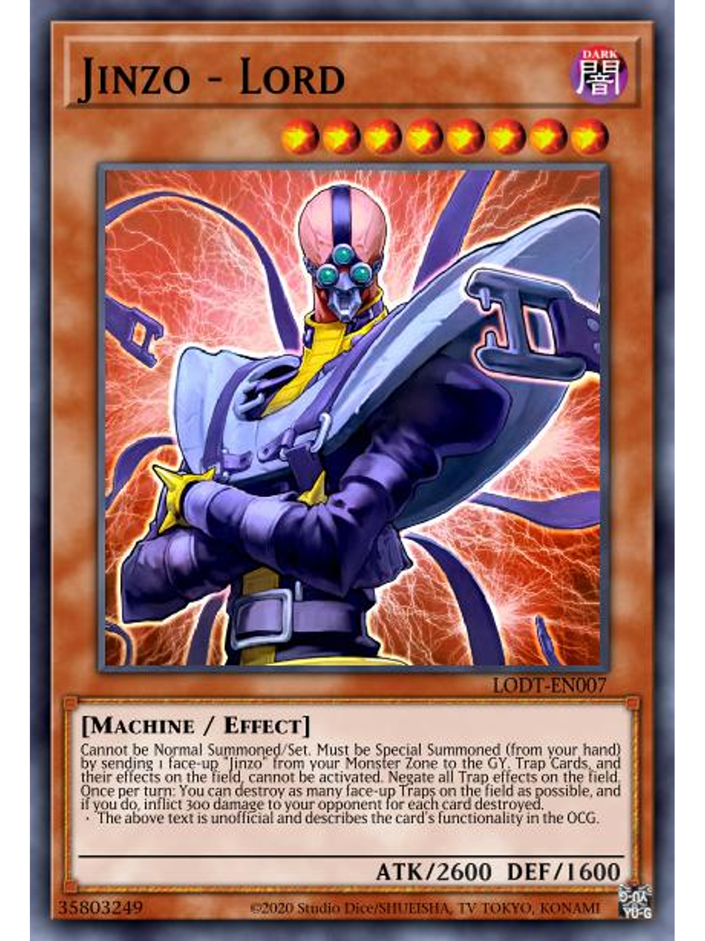 Jinzo - Lord - SBC1-ENE02 - Common 1st Edition 1