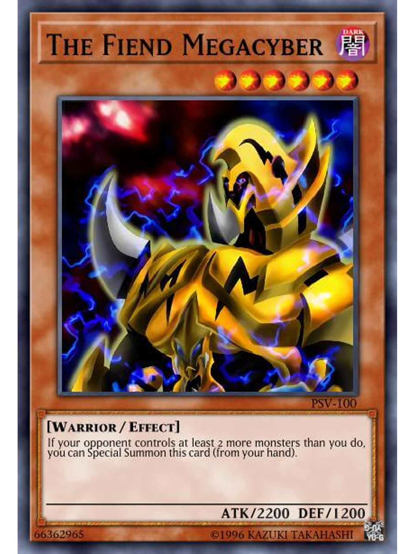 The Fiend Megacyber - SBC1-ENE07 - Common 1st Edition 1