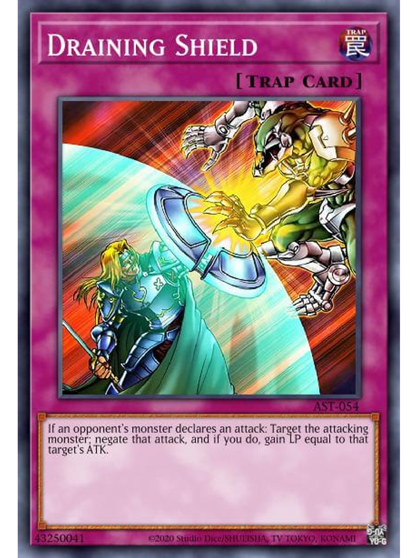 Draining Shield - SBC1-ENE20 - Common 1st Edition 1