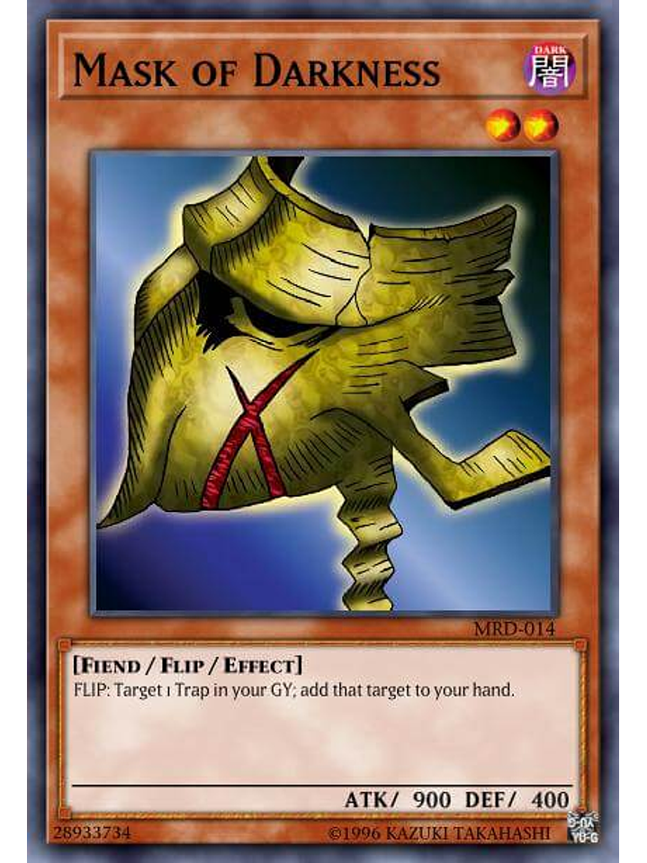 Mask of Darkness - SBC1-ENF09 - Common 1st Edition 1