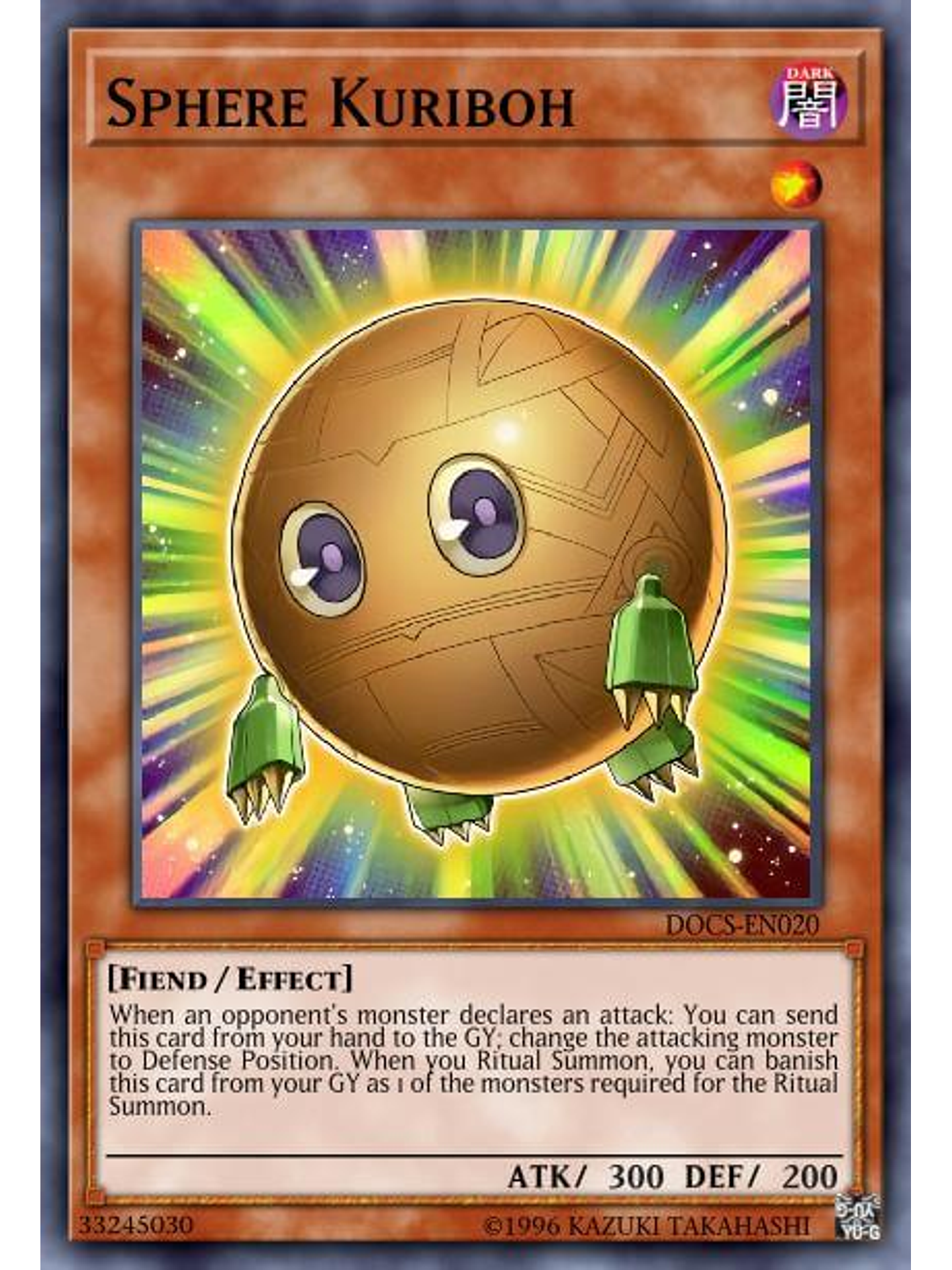 Sphere Kuriboh - SBC1-ENF10 - Common 1st Edition 1