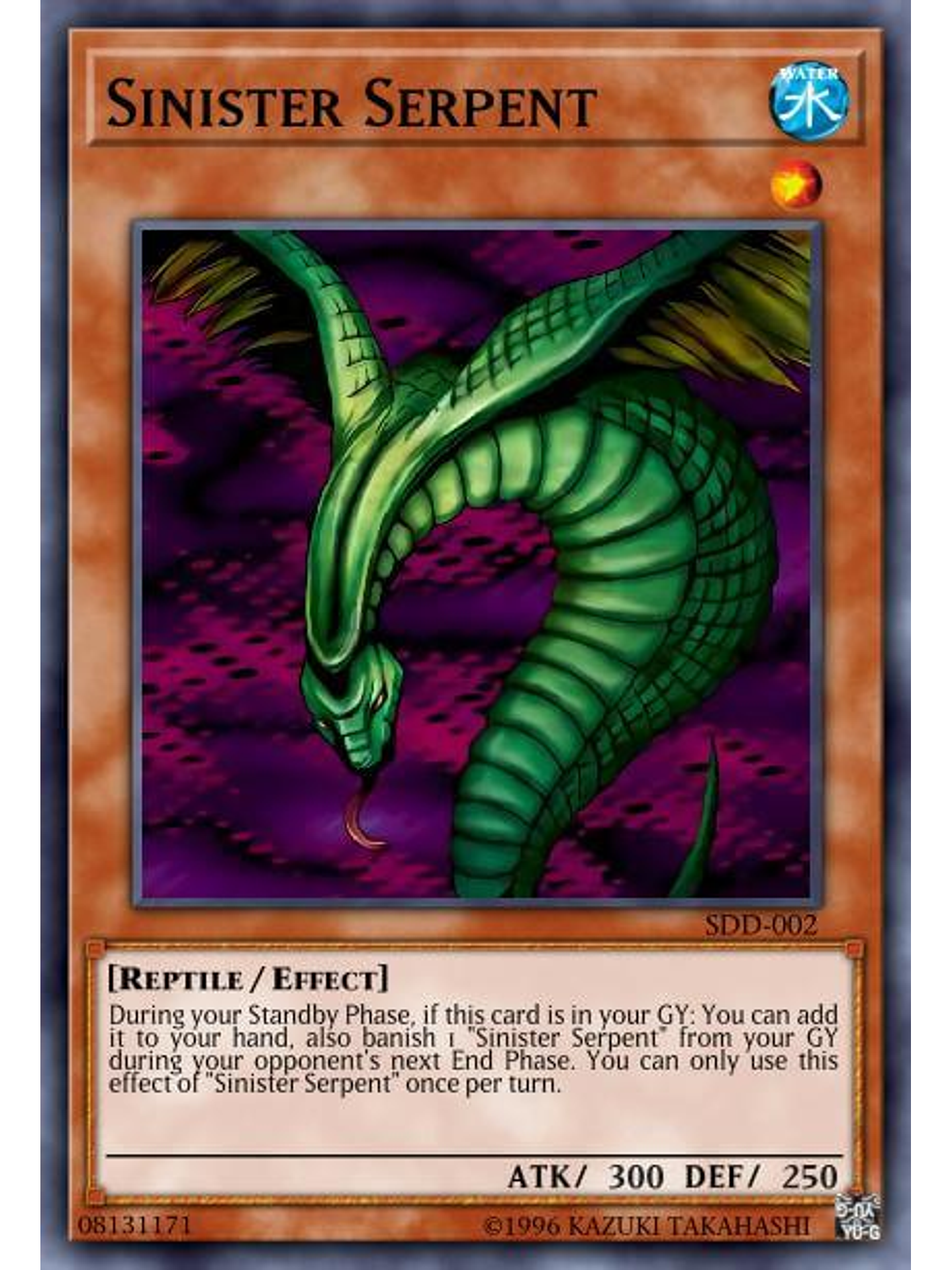 Sinister Serpent - SBC1-ENH09 - Common 1st Edition 1