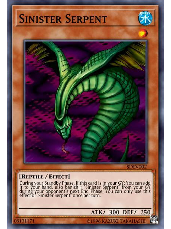 Sinister Serpent - SBC1-ENH09 - Common 1st Edition 1
