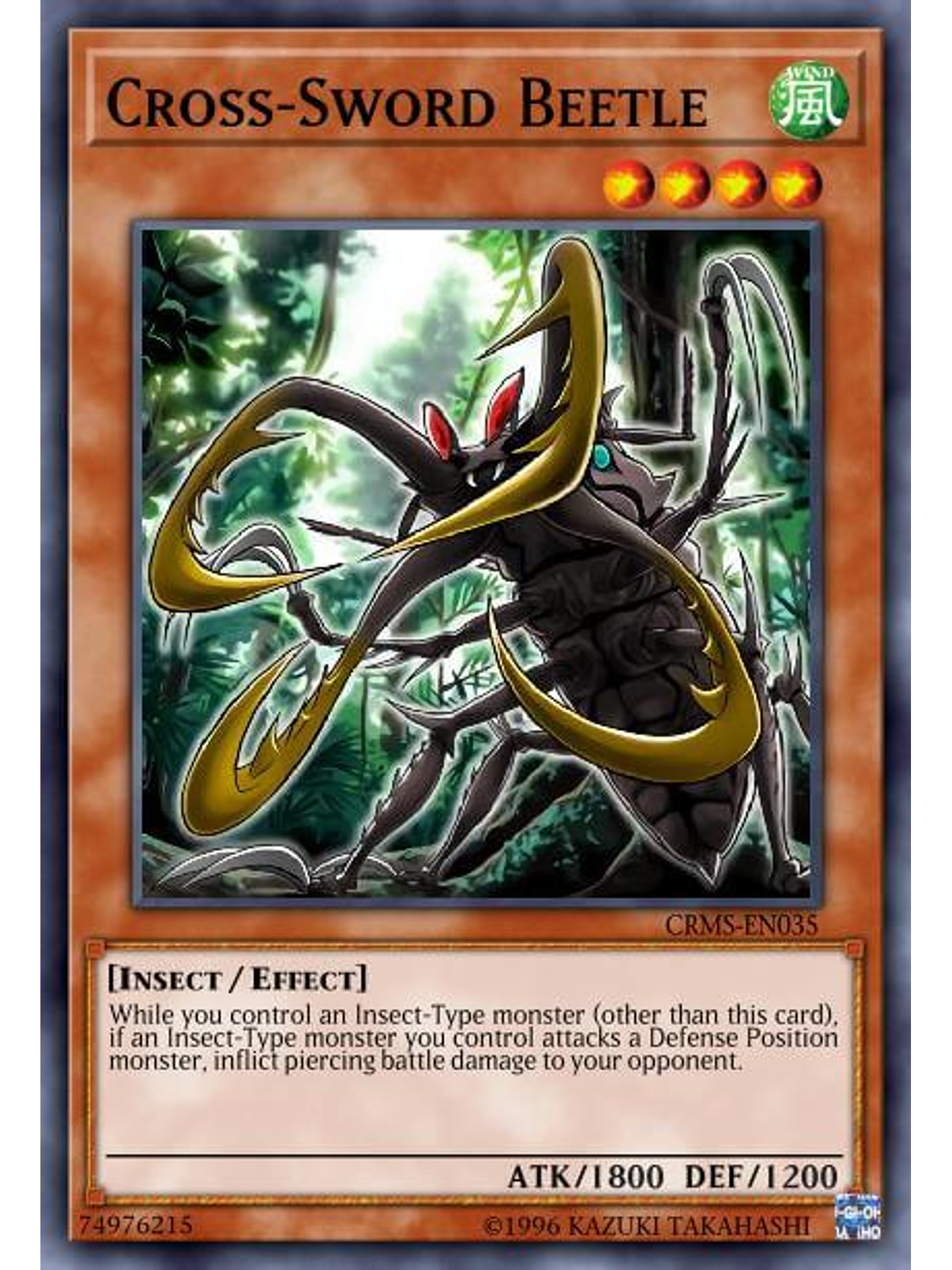 Cross-Sword Beetle - SBC1-ENI04 - Common 1st Edition 1