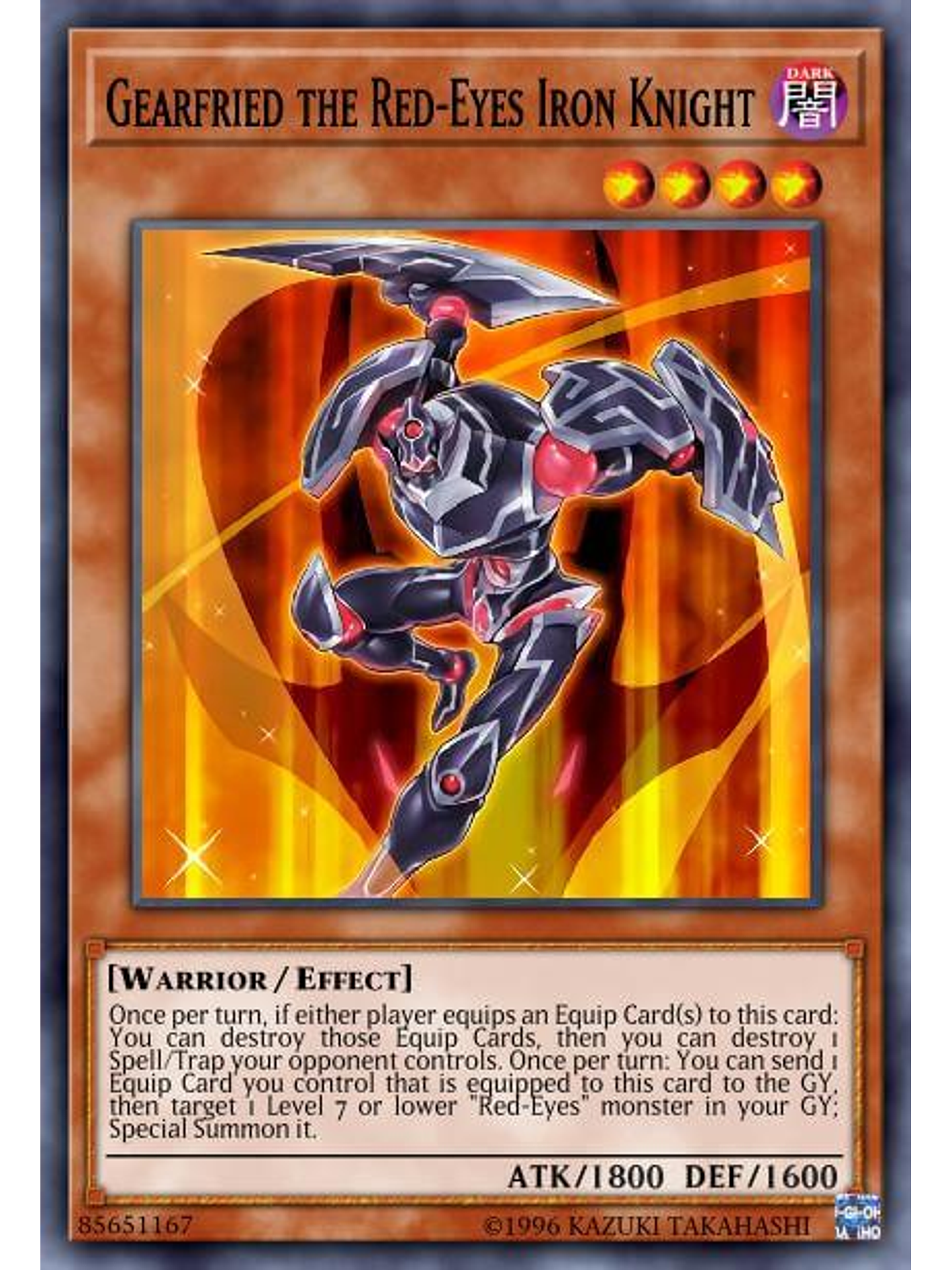 Gearfried the Red-Eyes Iron Knight - SBC1-ENI05 - Common 1st Edition 1