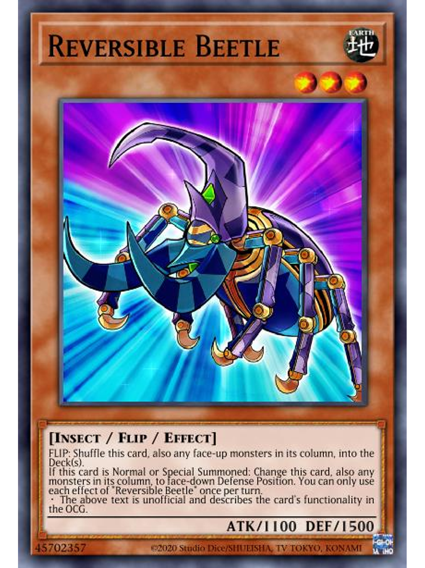 Reversible Beetle - SBC1-ENI11 - Common 1st Edition 1