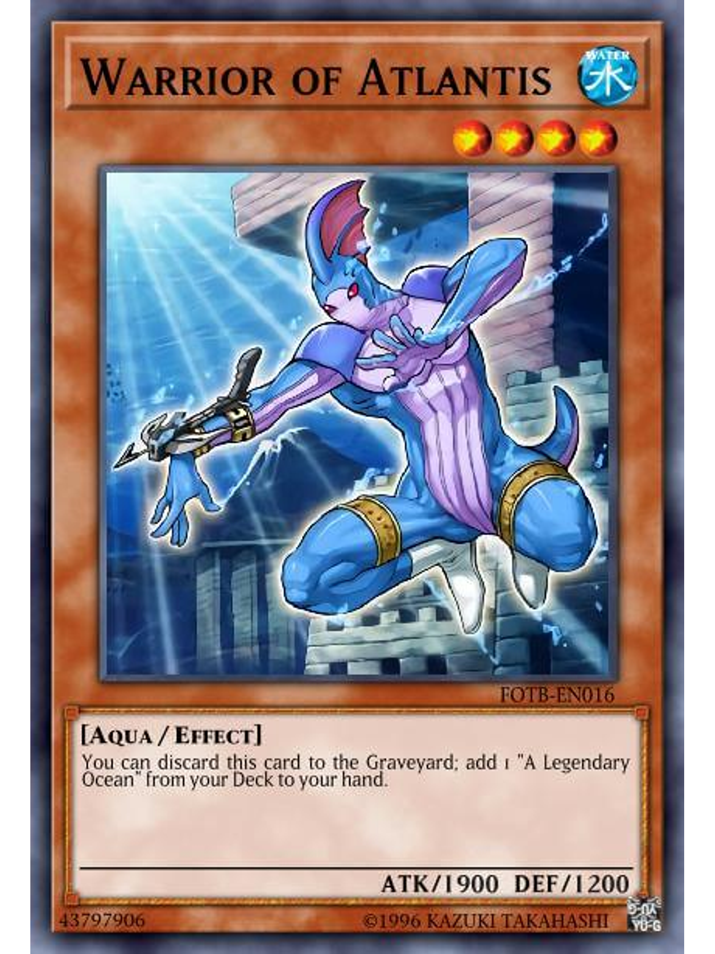 Warrior of Atlantis - SBC1-ENI12 - Common 1st Edition 1