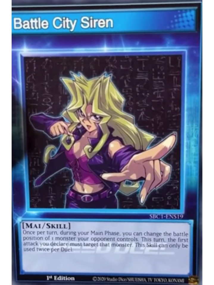 Battle City Siren - SBC1-ENS19 - Common 1st Edition 1