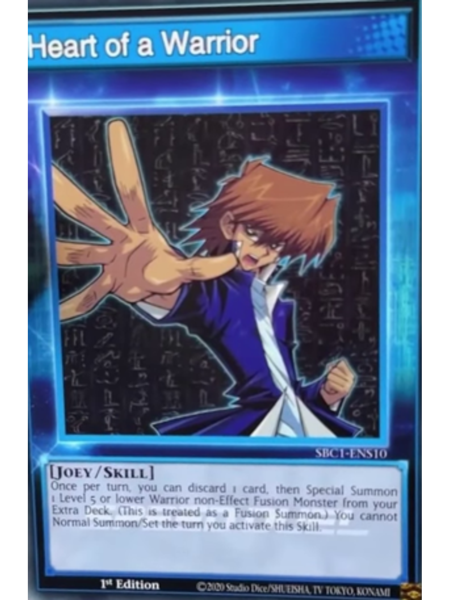 Heart of a Warrior - SBC1-ENS10 - Common 1st Edition 1