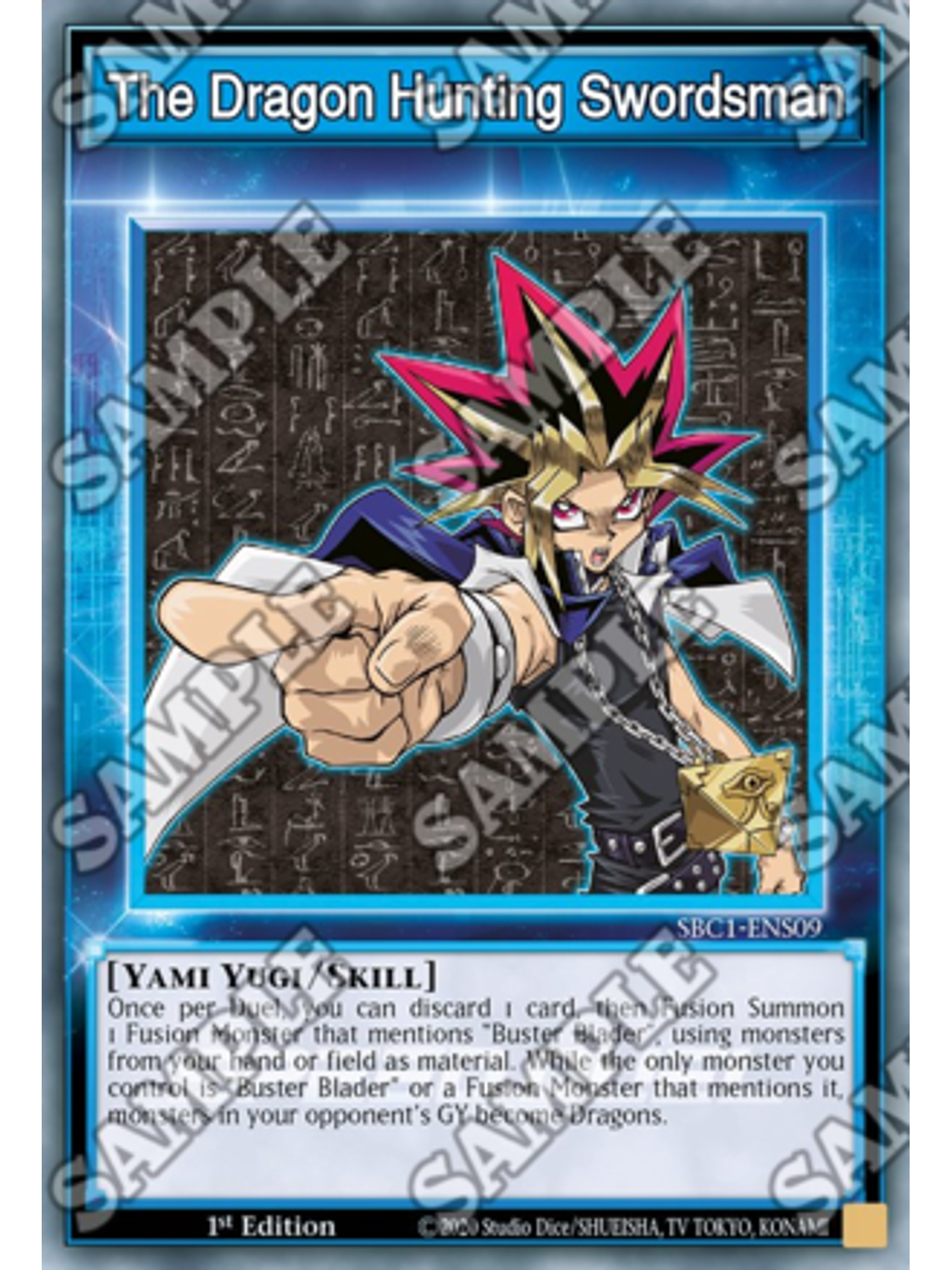 The Dragon Hunting Swordsman - SBC1-ENS09 - Common 1st Edition 1