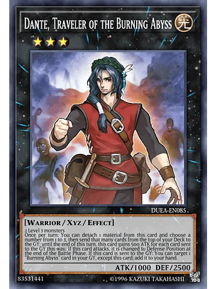 Dante, Traveler of the Burning Abyss - BLMR-EN081 - Secret Rare 1st Edition